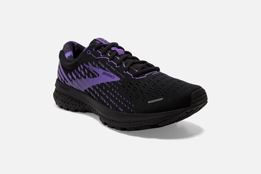 Brooks Running Shoes - Ghost 13 Road Mens - Black/Purple - LQG-587324